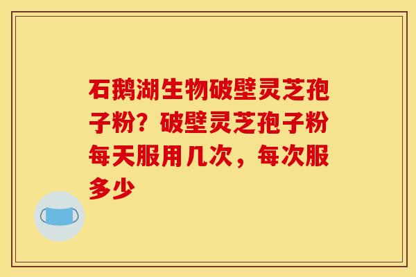 石鹅湖生物破壁灵芝孢子粉？破壁灵芝孢子粉每天服用几次，每次服多少