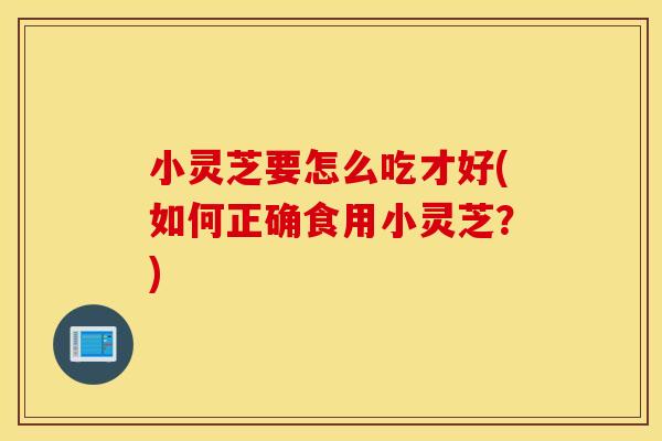 小灵芝要怎么吃才好(如何正确食用小灵芝？)