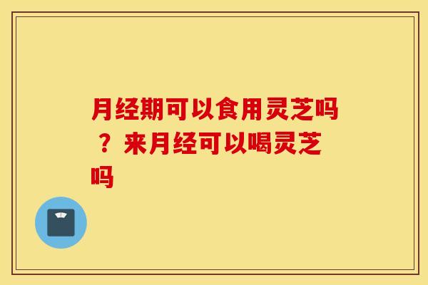 月经期可以食用灵芝吗 ？来月经可以喝灵芝吗