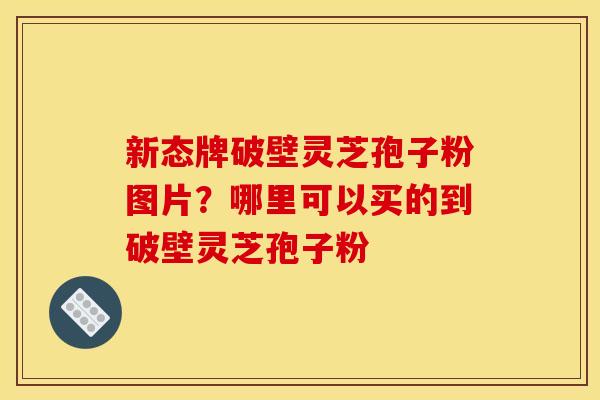 新态牌破壁灵芝孢子粉图片？哪里可以买的到破壁灵芝孢子粉