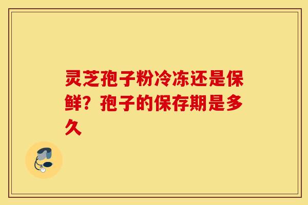 灵芝孢子粉冷冻还是保鲜？孢子的保存期是多久