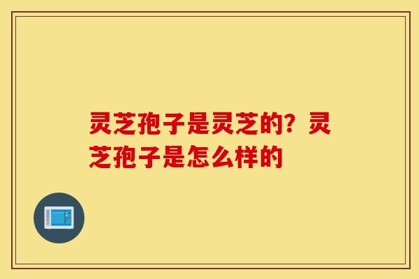 灵芝孢子是灵芝的？灵芝孢子是怎么样的