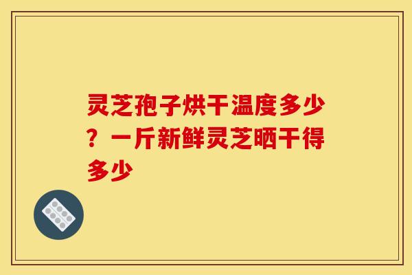 灵芝孢子烘干温度多少？一斤新鲜灵芝晒干得多少