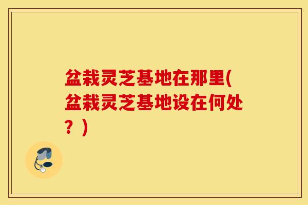 盆栽灵芝基地在那里(盆栽灵芝基地设在何处？)