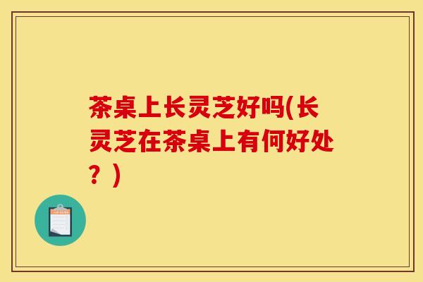 茶桌上长灵芝好吗(长灵芝在茶桌上有何好处？)