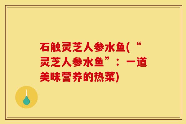 石触灵芝人参水鱼(“灵芝人参水鱼”：一道美味营养的热菜)