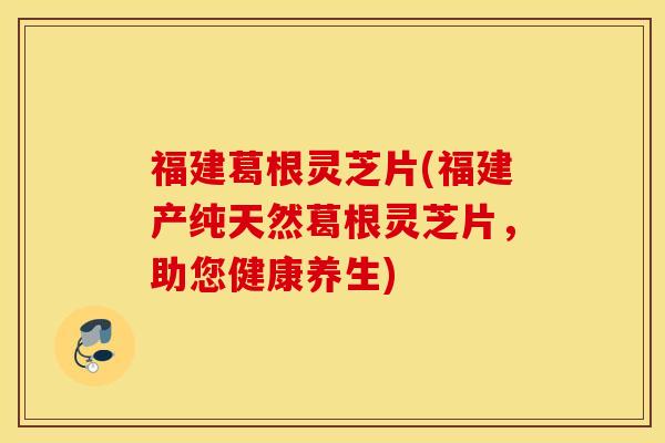 福建葛根灵芝片(福建产纯天然葛根灵芝片，助您健康养生)