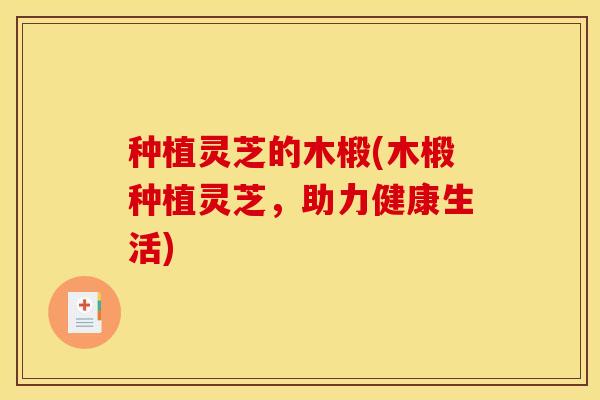 种植灵芝的木椴(木椴种植灵芝，助力健康生活)