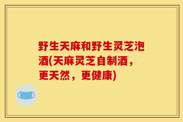 野生天麻和野生灵芝泡酒(天麻灵芝自制酒，更天然，更健康)