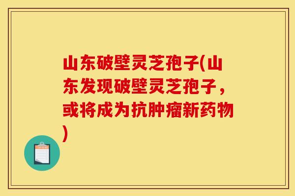 山东破壁灵芝孢子(山东发现破壁灵芝孢子，或将成为抗肿瘤新药物)