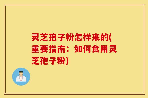 灵芝孢子粉怎样来的(重要指南：如何食用灵芝孢子粉)