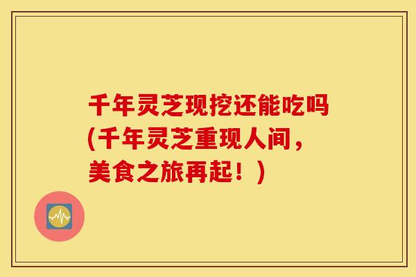 千年灵芝现挖还能吃吗(千年灵芝重现人间，美食之旅再起！)