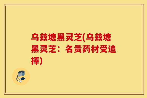 乌兹塘黑灵芝(乌兹塘黑灵芝：名贵药材受追捧)