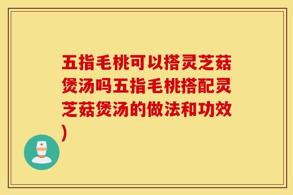 五指毛桃可以搭灵芝菇煲汤吗五指毛桃搭配灵芝菇煲汤的做法和功效)