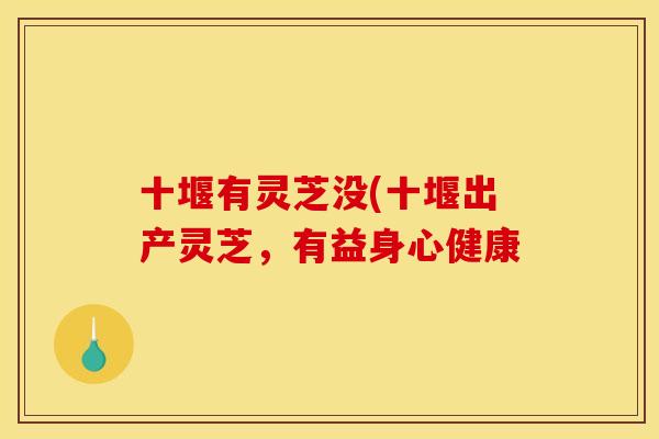 十堰有灵芝没(十堰出产灵芝，有益身心健康