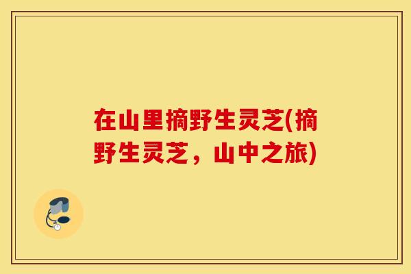 在山里摘野生灵芝(摘野生灵芝，山中之旅)