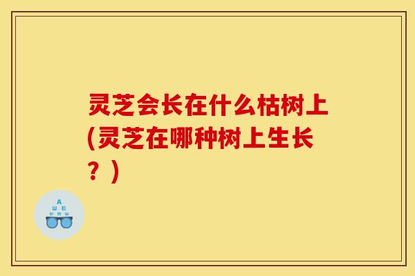 灵芝会长在什么枯树上(灵芝在哪种树上生长？)