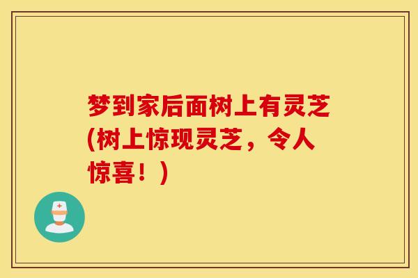 梦到家后面树上有灵芝(树上惊现灵芝，令人惊喜！)