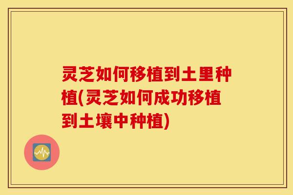 灵芝如何移植到土里种植(灵芝如何成功移植到土壤中种植)
