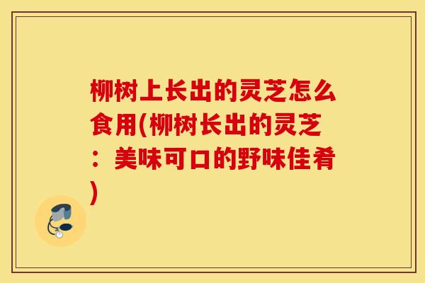 柳树上长出的灵芝怎么食用(柳树长出的灵芝：美味可口的野味佳肴)