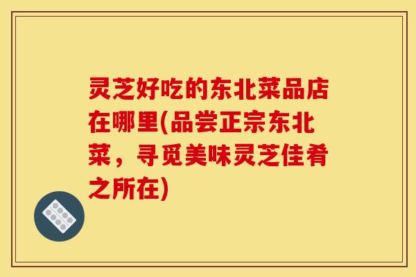 灵芝好吃的东北菜品店在哪里(品尝正宗东北菜，寻觅美味灵芝佳肴之所在)