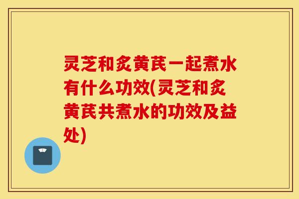 灵芝和炙黄芪一起煮水有什么功效(灵芝和炙黄芪共煮水的功效及益处)