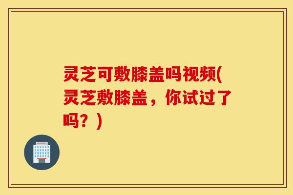 灵芝可敷膝盖吗视频(灵芝敷膝盖，你试过了吗？)