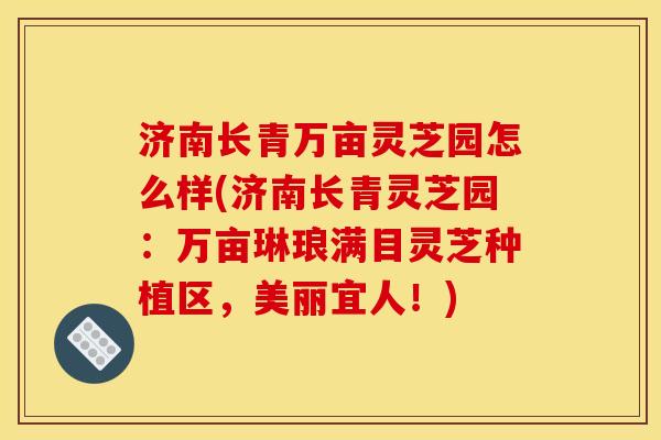 济南长青万亩灵芝园怎么样(济南长青灵芝园：万亩琳琅满目灵芝种植区，美丽宜人！)
