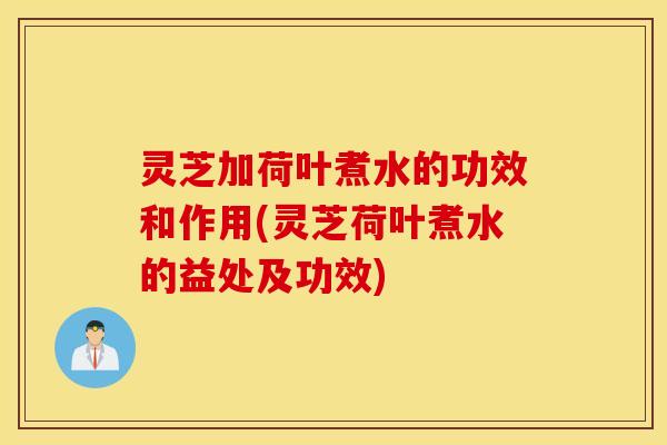 灵芝加荷叶煮水的功效和作用(灵芝荷叶煮水的益处及功效)