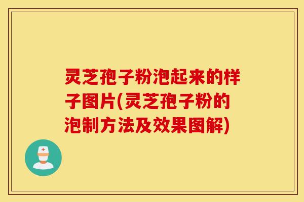 灵芝孢子粉泡起来的样子图片(灵芝孢子粉的泡制方法及效果图解)