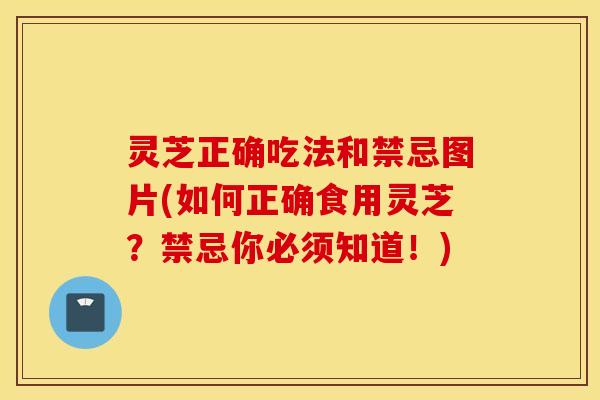 灵芝正确吃法和禁忌图片(如何正确食用灵芝？禁忌你必须知道！)