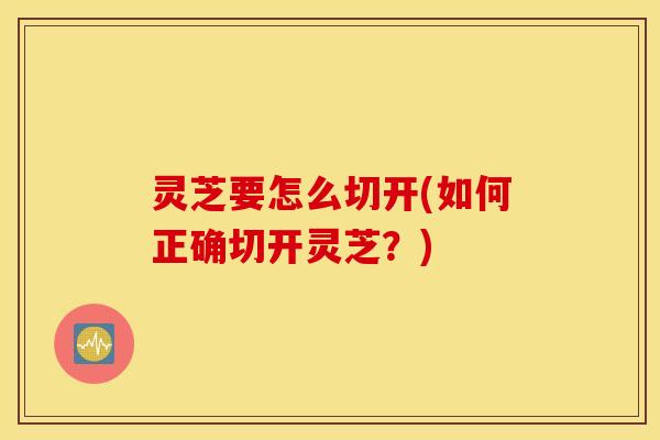 灵芝要怎么切开(如何正确切开灵芝？)
