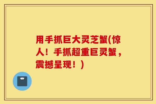 用手抓巨大灵芝蟹(惊人！手抓超重巨灵蟹，震撼呈现！)