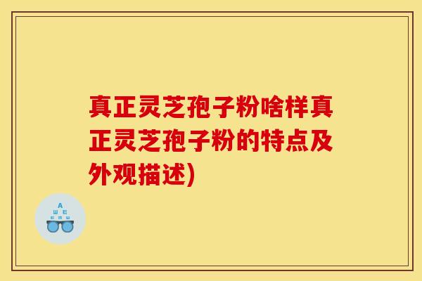 真正灵芝孢子粉啥样真正灵芝孢子粉的特点及外观描述)