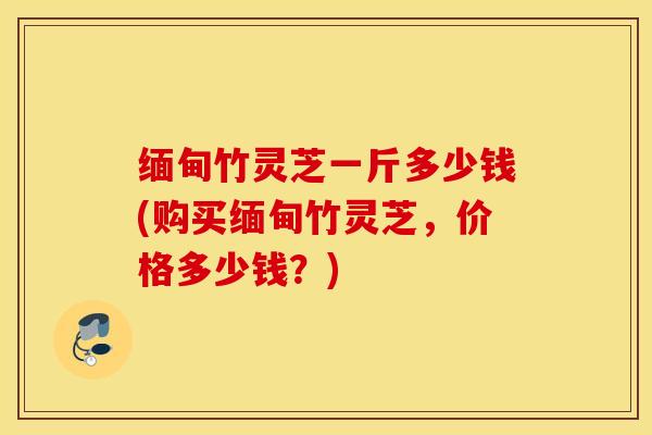 缅甸竹灵芝一斤多少钱(购买缅甸竹灵芝，价格多少钱？)