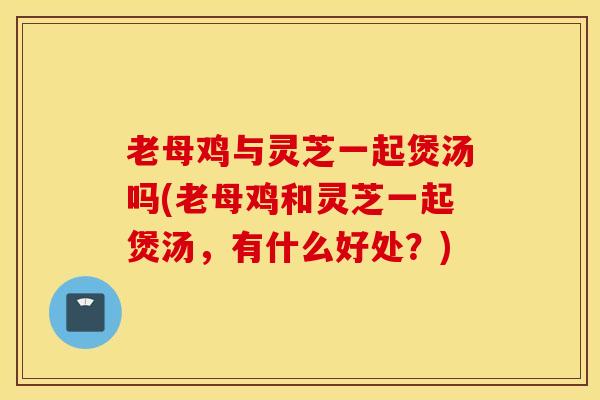 老母鸡与灵芝一起煲汤吗(老母鸡和灵芝一起煲汤，有什么好处？)