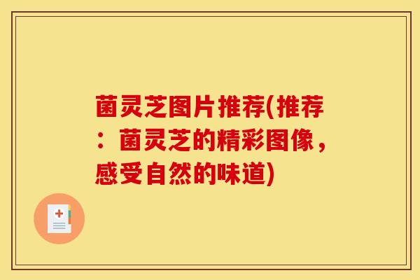 菌灵芝图片推荐(推荐：菌灵芝的精彩图像，感受自然的味道)