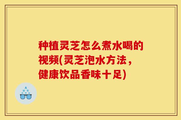 种植灵芝怎么煮水喝的视频(灵芝泡水方法，健康饮品香味十足)