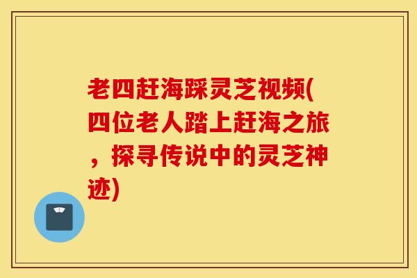 老四赶海踩灵芝视频(四位老人踏上赶海之旅，探寻传说中的灵芝神迹)