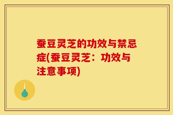 蚕豆灵芝的功效与禁忌症(蚕豆灵芝：功效与注意事项)