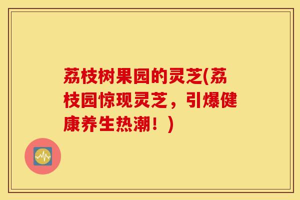 荔枝树果园的灵芝(荔枝园惊现灵芝，引爆健康养生热潮！)