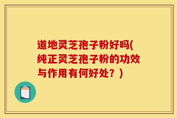 道地灵芝孢子粉好吗(纯正灵芝孢子粉的功效与作用有何好处？)