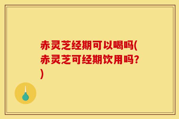 赤灵芝经期可以喝吗(赤灵芝可经期饮用吗？)