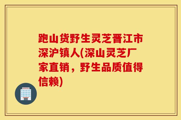 跑山货野生灵芝晋江市深沪镇人(深山灵芝厂家直销，野生品质值得信赖)