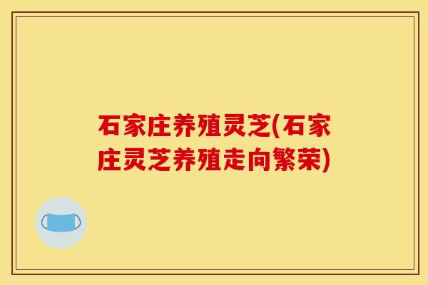 石家庄养殖灵芝(石家庄灵芝养殖走向繁荣)