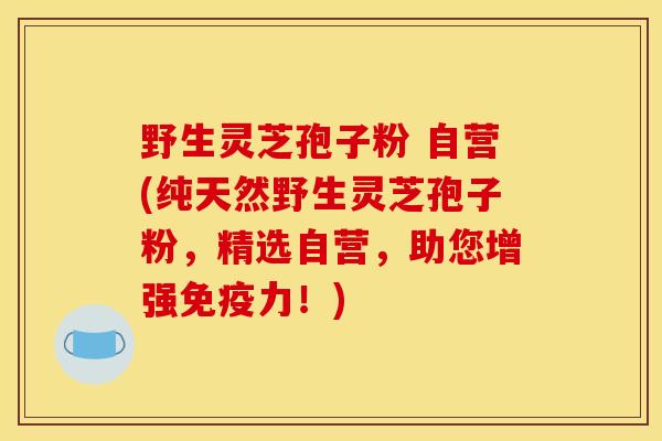 野生灵芝孢子粉 自营(纯天然野生灵芝孢子粉，精选自营，助您增强免疫力！)