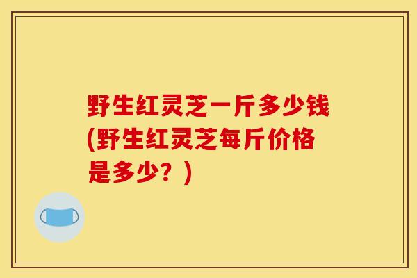 野生红灵芝一斤多少钱(野生红灵芝每斤价格是多少？)