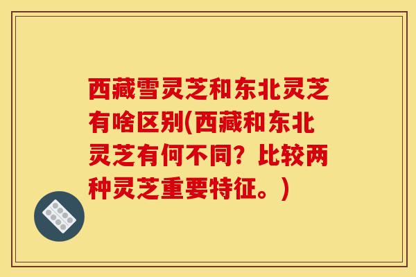 西藏雪灵芝和东北灵芝有啥区别(西藏和东北灵芝有何不同？比较两种灵芝重要特征。)
