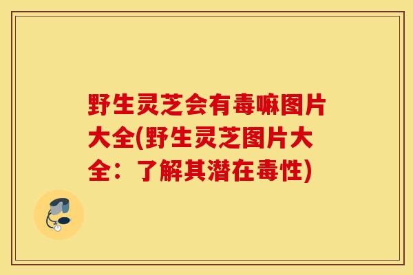 野生灵芝会有毒嘛图片大全(野生灵芝图片大全：了解其潜在毒性)