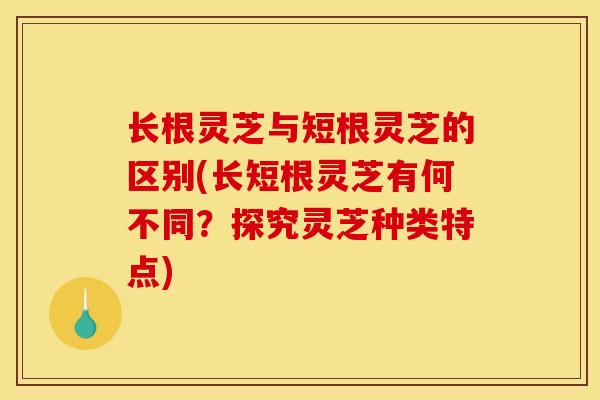 长根灵芝与短根灵芝的区别(长短根灵芝有何不同？探究灵芝种类特点)